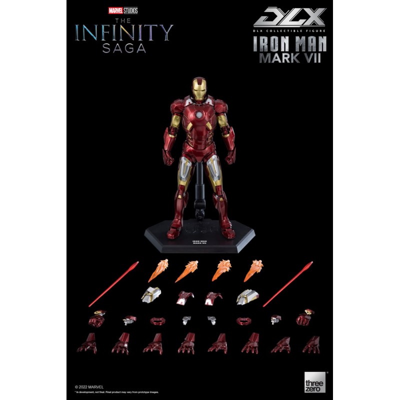 Infinity Saga DLX Action Figure 1/12 Iron Man Mark 7 17 cm