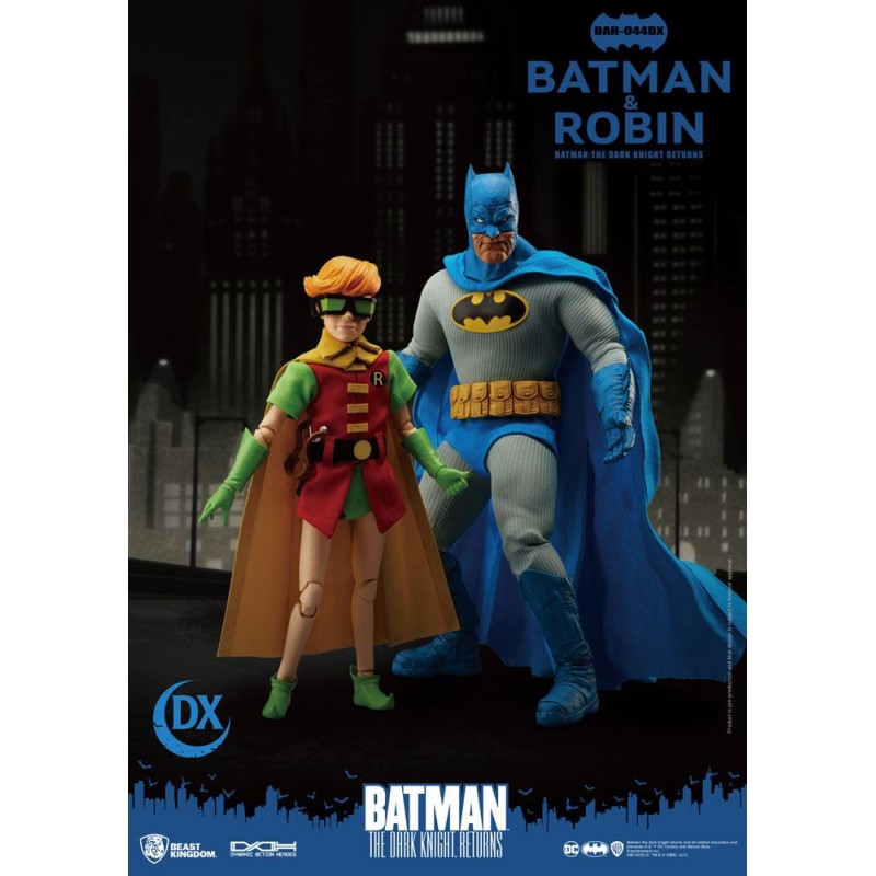 Batman The Dark Knight Returns Dynamic 8ction Heroes Action Figures 1/9 Batman & Robin 16 - 21 cm