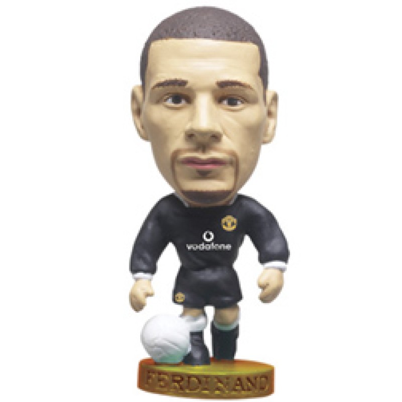 Rio Ferdinand Manchester United Away (2003-2004) Club Gold Series (Gold Base) Football Figure Silver Special Edition
