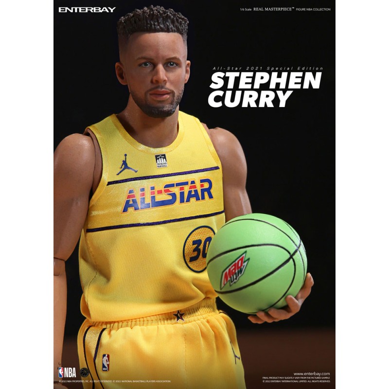 NBA Collection Real Masterpiece Action Figure 1/6 Stephen Curry All Star 2021 Special Edition 30 cm