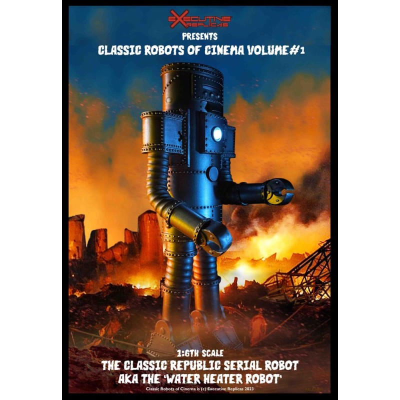 Classic Robots of Cinema Actionfigur 1/6 Volume #1: The Classic Republic Serial Robot a.k.a. The Water Heater Robot 30 cm