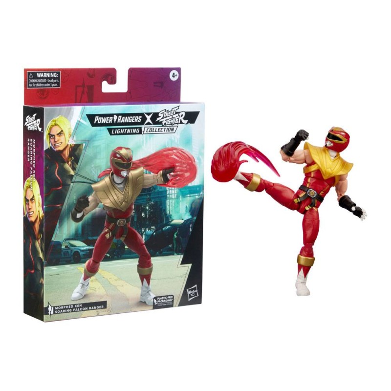 Power Rangers x Street Fighter Lightning Collection Action Figure Morphed Ken Soaring Falcon Ranger 15 cm