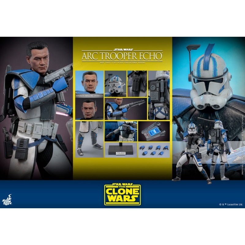 Star Wars: The Clone Wars Action Figure 1/6 Arc Trooper Echo 30 cm