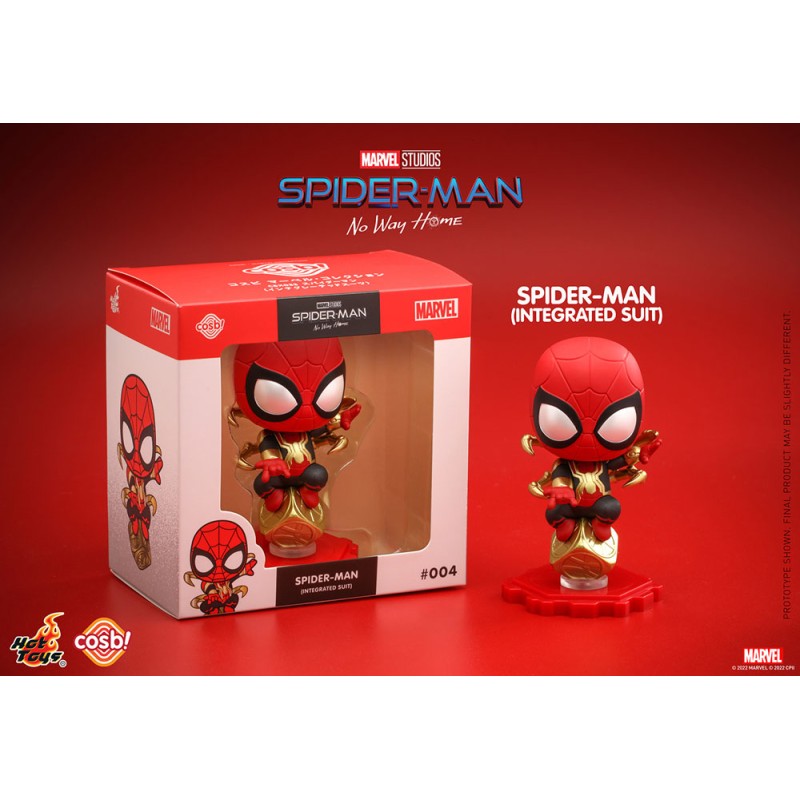 Spider-Man: No Way Home Cosbi Mini Figure Spider-Man (Integrated Suit) 8 cm