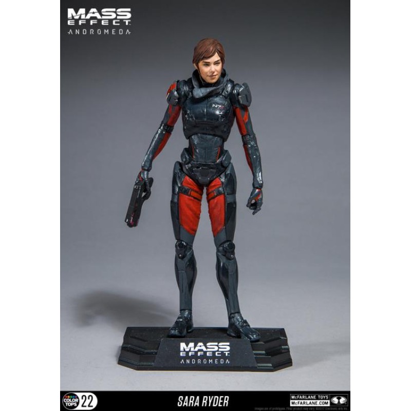 Mass Effect Andromeda Color Tops Action Figure Sara Ryder 18 cm