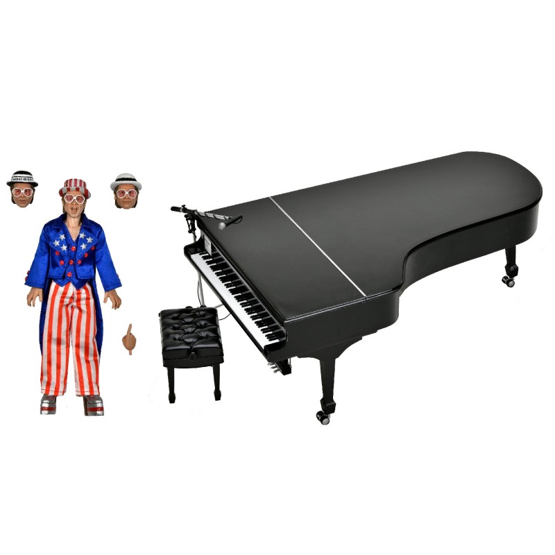 Elton John: Live in '76 - Elton John with Piano 8 inch Clothed Action Figure Set