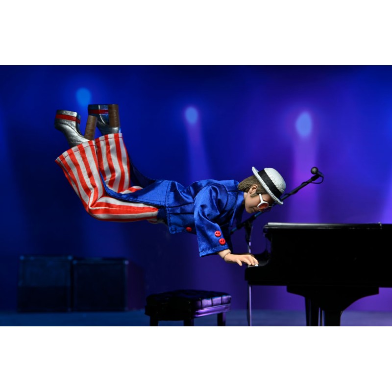 Elton John: Live in '76 - Elton John with Piano 8 inch Clothed Action Figure Set