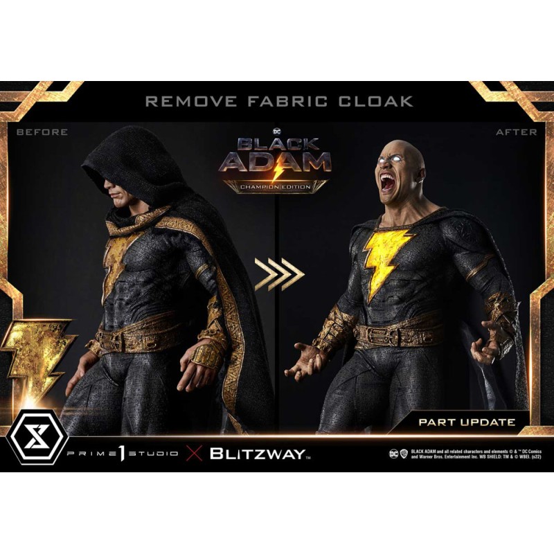 Black Adam Museum Masterline Statue 1/3 Black Adam Champion Edition 96 cm