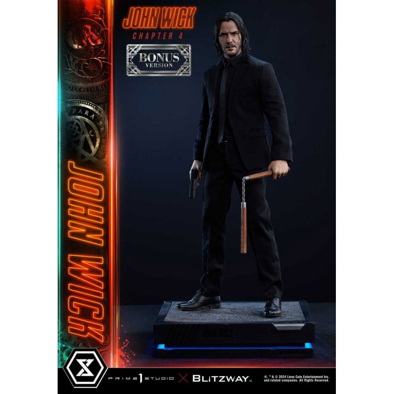 John Wick Chapter 4 Ultimate Premium Masterline Series Statue 1/4 John Wick Deluxe Bonus Version 54 cm