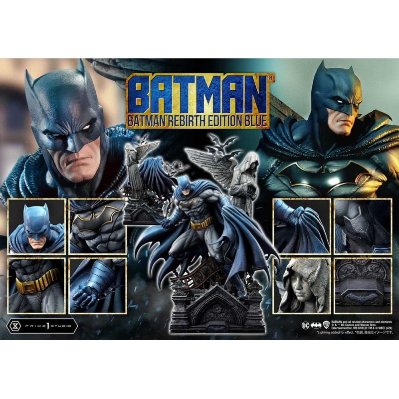 Batman Ultimate Premium Masterline Series Statue 1/4 Batman Rebirth Edition Blue 71 cm