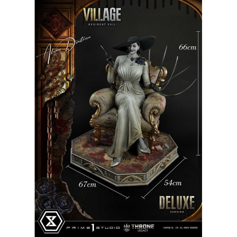 Resident Evil Village Throne Legacy Collection Statue 1/4 Alcina Dimitrescu Deluxe Version 66 cm