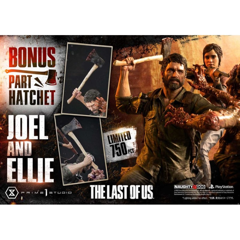 The Last of Us Part I Ultimate Premium Masterline Series Statue Joel & Ellie Deluxe Bonus Version (The Last of Us Part I) 73 cm