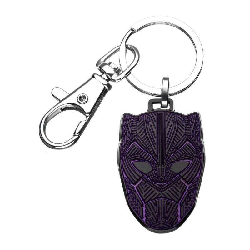 Black Panther Metal Keychain Black Panther Mask