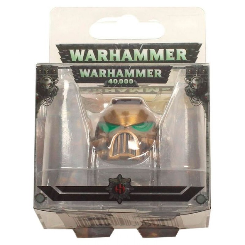 Warhammer 40K Gold MKVII Helmet Keychain 