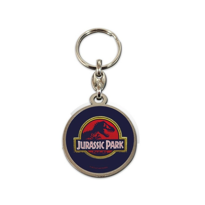 Jurassic Park: Movie Logo Round Metal Keychain