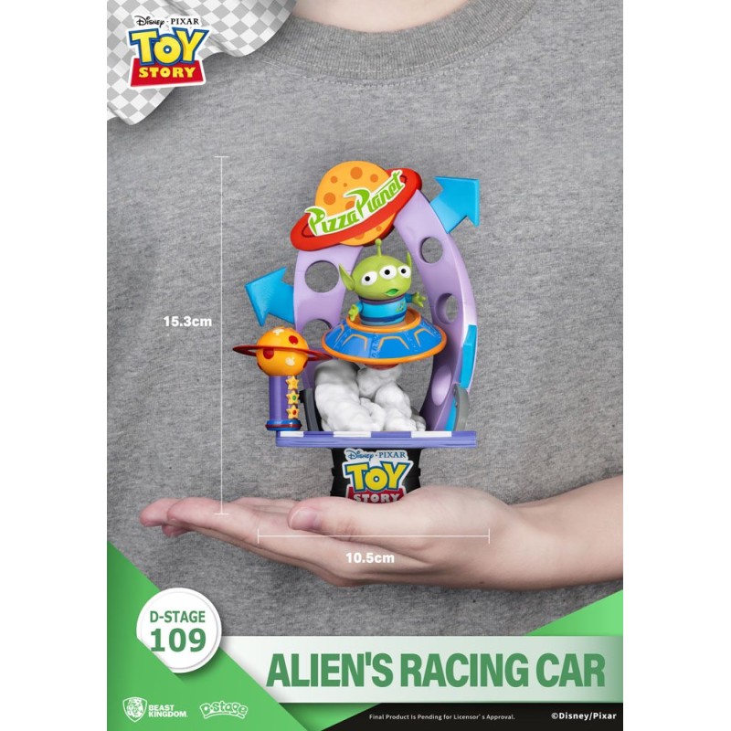 Toy Story D-Stage PVC Diorama Alien Racing Car 15 cm