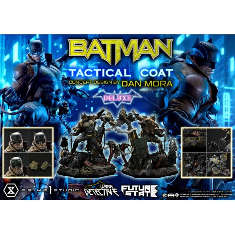 DC Comics Statue 1/4 Batman Dark Detective Tactical Coat Concept Design by Dan Mora Deluxe Bonus Version 59 cm