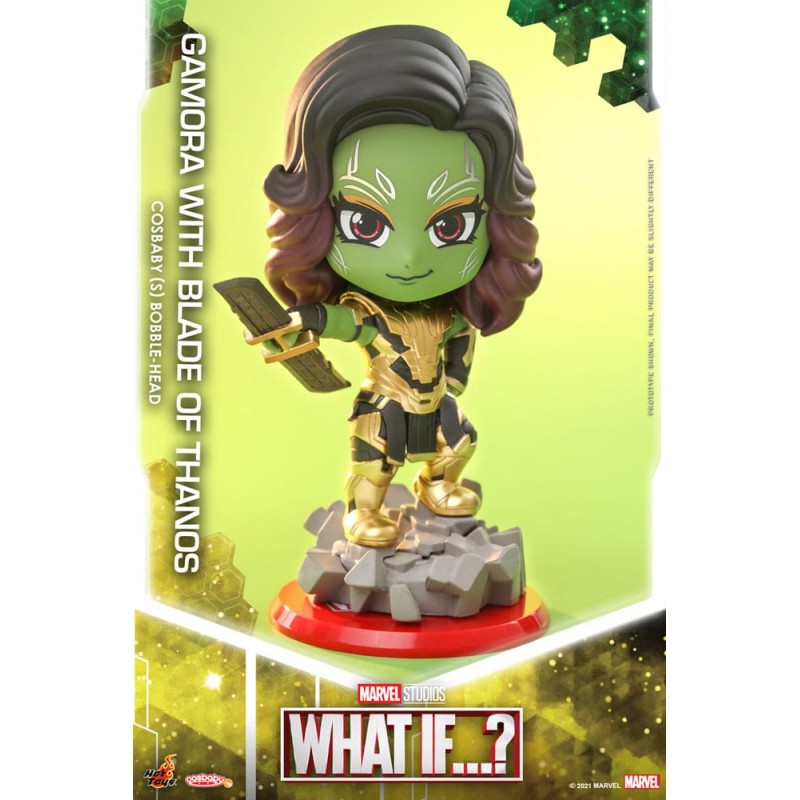 What If...? Cosbaby (S) Mini Figure Gamora (with Blade of Thanos) 10 cm