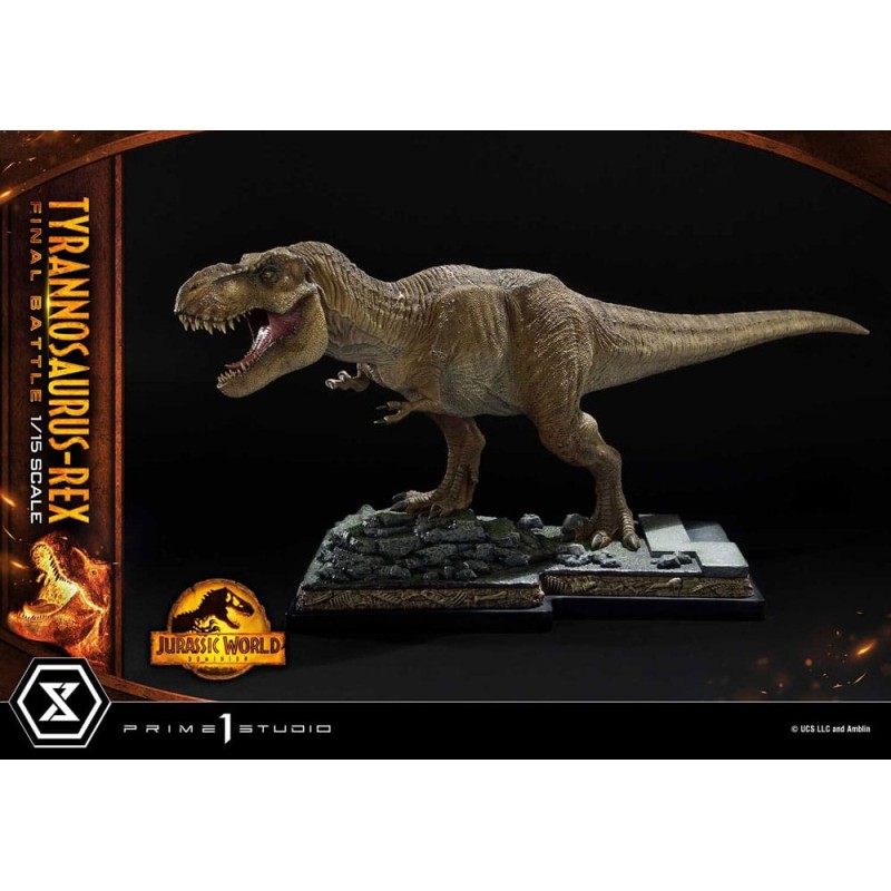 Jurassic World: Dominion Legacy Museum Collection Statue 1/15 Tyrannosaurus-Rex Final Battle Regular Version 38 cm
