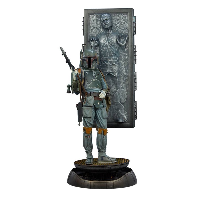 Star Wars Premium Format Statue Boba Fett and Han Solo in Carbonite 70 cm